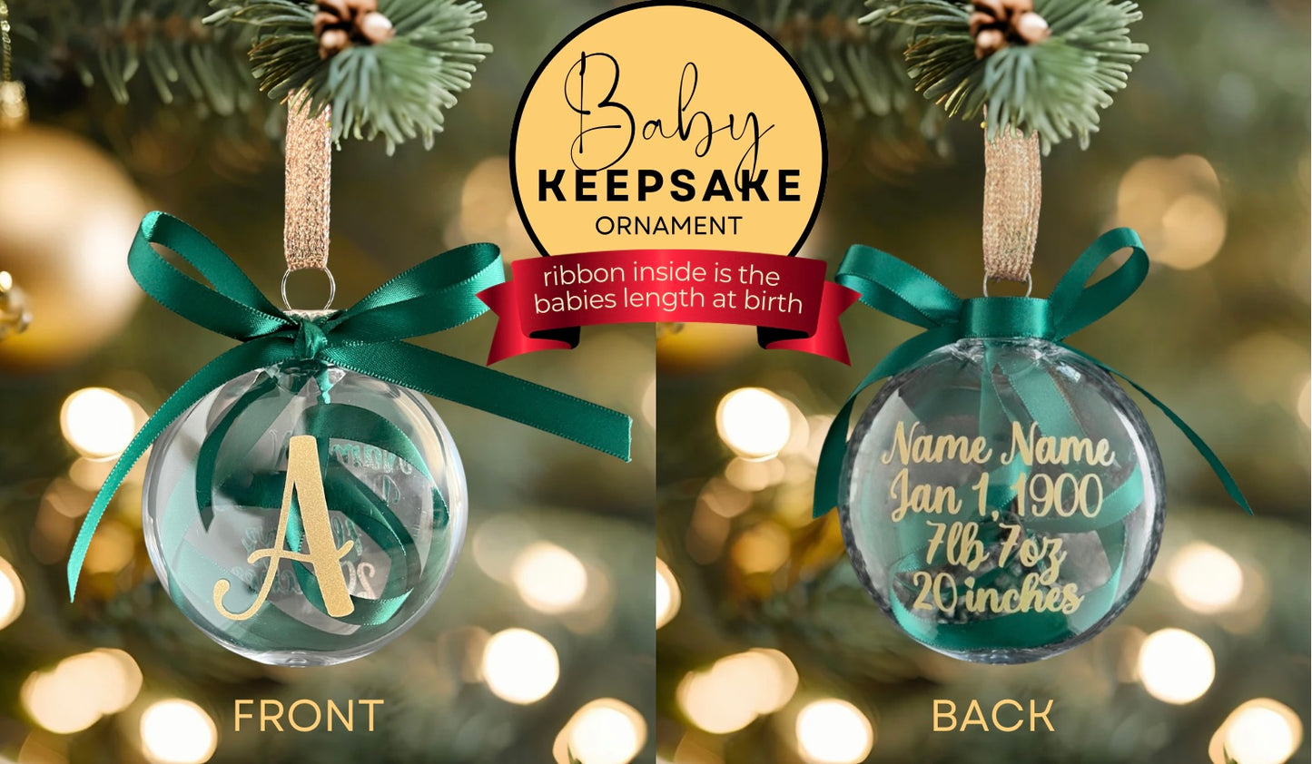 Baby Keepsake Ribbon Ornament