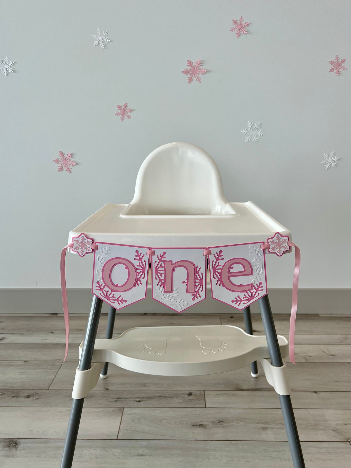 Winter ONE-derland Highchair Banner