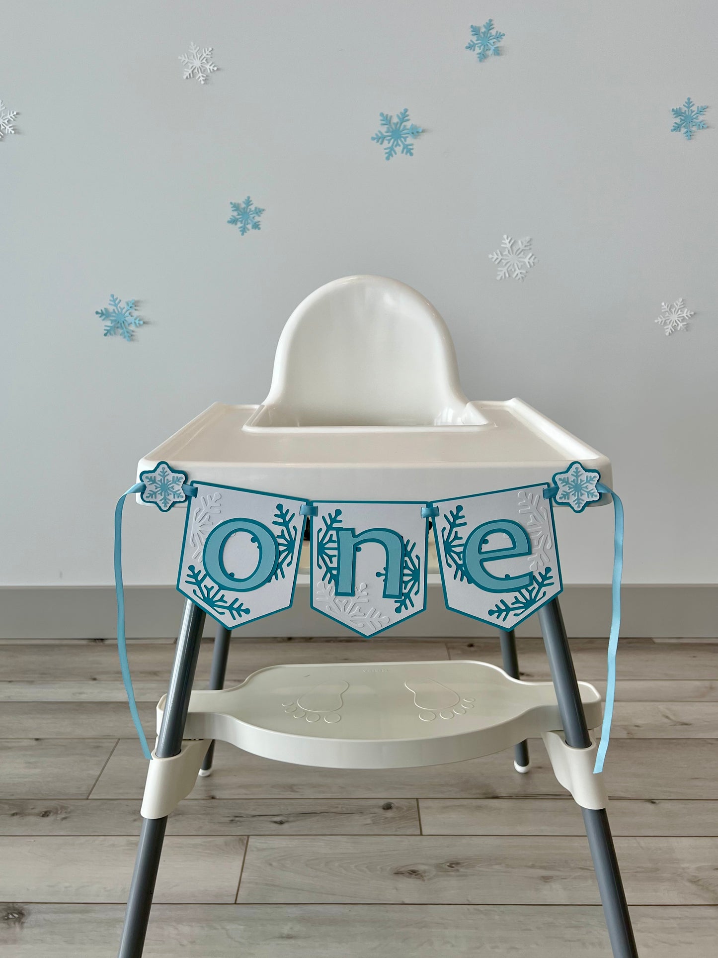 Winter ONE-derland Highchair Banner